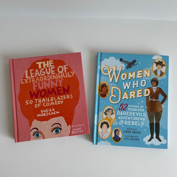 Historic Women Book Lot: League of Extraordinarily Funny Women + Women Who Dared - Picture 1 of 4